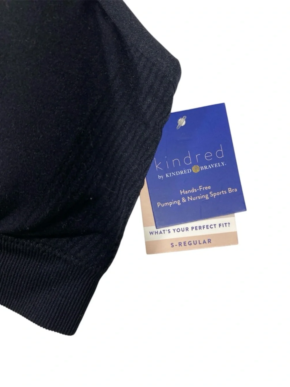 Kindred Bravely Hands-Free Pumping & Nursing Bra Black Seamless S Regular - Picture 3 of 5